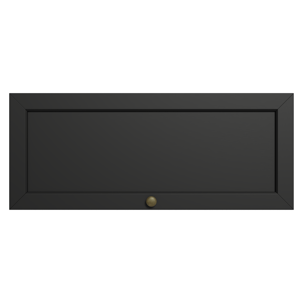 Armário Aéreo 80 cm 1 Porta Basculante Rustic/Preto Vik Madesa