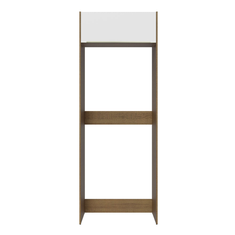 Porta-Geladeira Madesa Lux 1 Porta Basculante Rustic/Branco Veludo