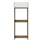 Porta-Geladeira Madesa Lux 1 Porta Basculante Rustic/Branco Veludo