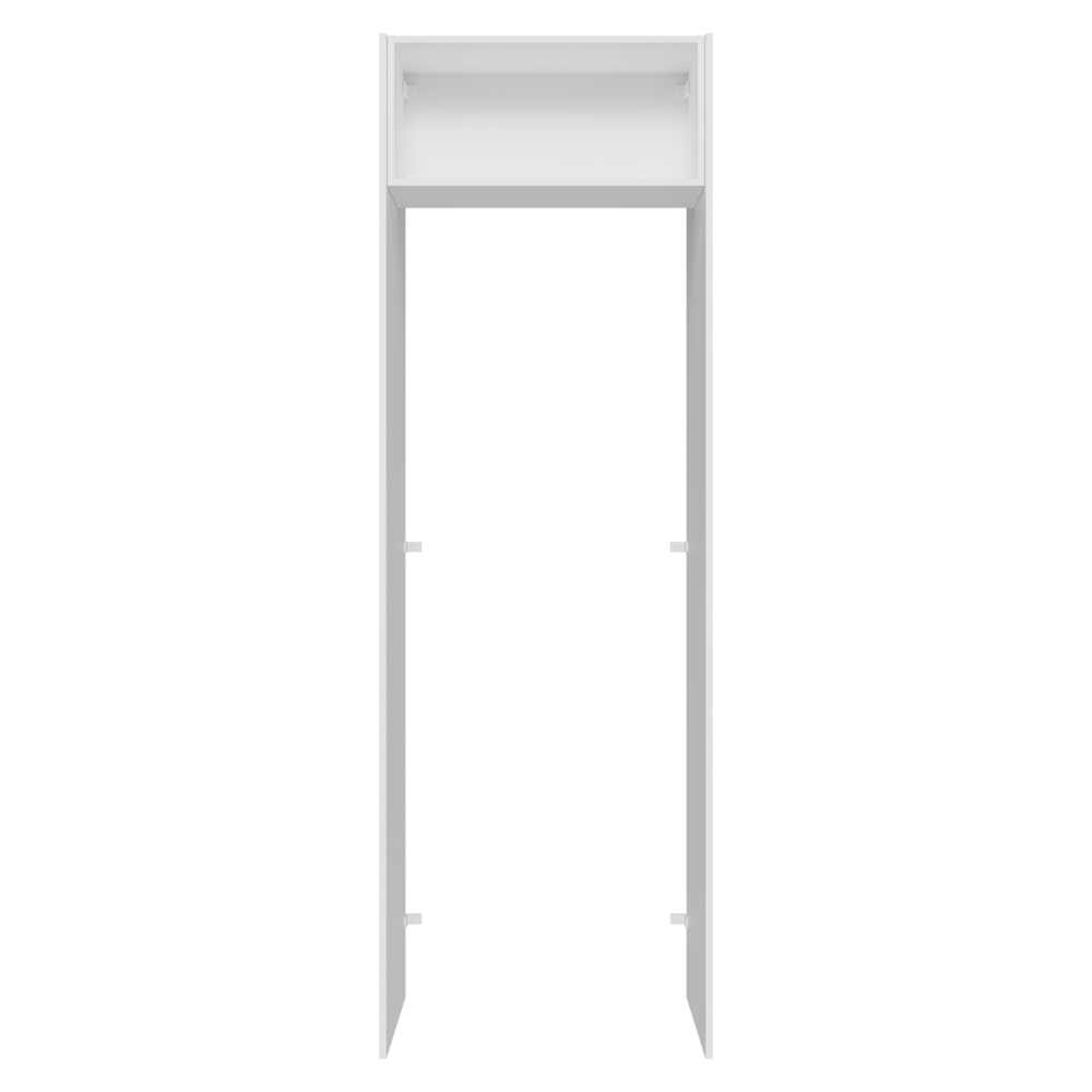 Porta-Geladeira 73 cm 1 Porta Basculante Branco/Crema Vik Madesa
