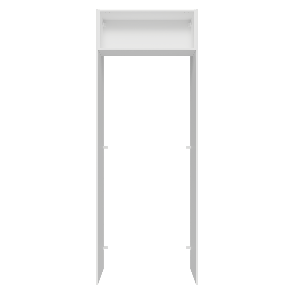 Porta-Geladeira 83 cm 1 Porta Basculante Branco/Crema Vik Madesa