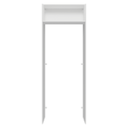 Porta-Geladeira 83 cm 1 Porta Basculante Branco/Crema Vik Madesa