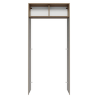 Porta-Geladeira 103 cm 1 Porta Basculante Crema/Rustic/Crema Vik Madesa