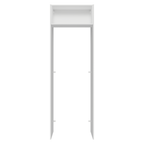 Porta-Geladeira 73 cm 1 Porta Basculante Branco/Preto Lux Madesa