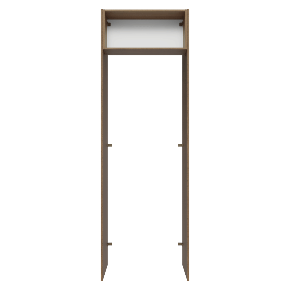 Porta-Geladeira 73 cm 1 Porta Basculante Rustic/Preto Lux Madesa