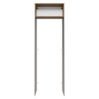 Porta-Geladeira 73 cm 1 Porta Basculante Crema/Rustic/Crema Agata Madesa