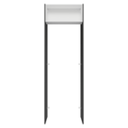 Porta-Geladeira 73 cm 1 Porta Basculante Preto/Branco/Preto Lux Madesa