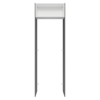 Porta-Geladeira 73 cm 1 Porta Basculante Cinza/Branco/Cinza Lux Madesa