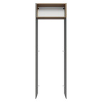 Porta-Geladeira 73 cm 1 Porta Basculante Cinza/Rustic/Cinza Lux Madesa