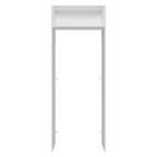 Porta-Geladeira 83 cm 1 Porta Basculante Branco Veludo Lux Madesa
