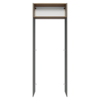 Porta-Geladeira 83 cm 1 Porta Basculante Cinza/Rustic/Cinza Agata Madesa