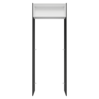 Porta-Geladeira 83 cm 1 Porta Basculante Preto/Branco/Preto Glamy Madesa