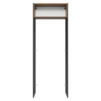 Porta-Geladeira 83 cm 1 Porta Basculante Preto/Rustic/Preto Lux Madesa