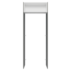 Porta-Geladeira 83 cm 1 Porta Basculante Cinza/Branco/Cinza Lux Madesa
