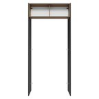 Porta-Geladeira 103 cm 1 Porta Basculante Preto/Rustic/Preto Agata Madesa