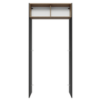 Porta-Geladeira 103 cm 1 Porta Basculante Preto/Rustic/Preto Lux Madesa