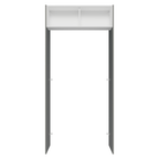 Porta-Geladeira 103 cm 1 Porta Basculante Cinza/Branco/Cinza Lux Madesa