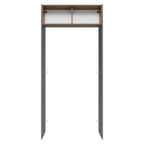 Porta-Geladeira 103 cm 1 Porta Basculante Cinza/Rustic/Cinza Lux Madesa