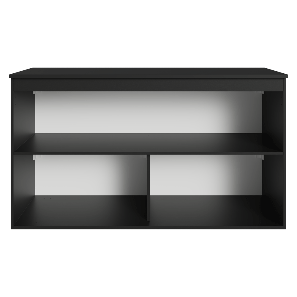 Balcão de Cozinha 120 cm 2 Portas Suspenso Preto Nice Madesa