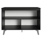 Balcão de Cozinha 120 cm 2 Portas Com Pés Preto Nice Madesa