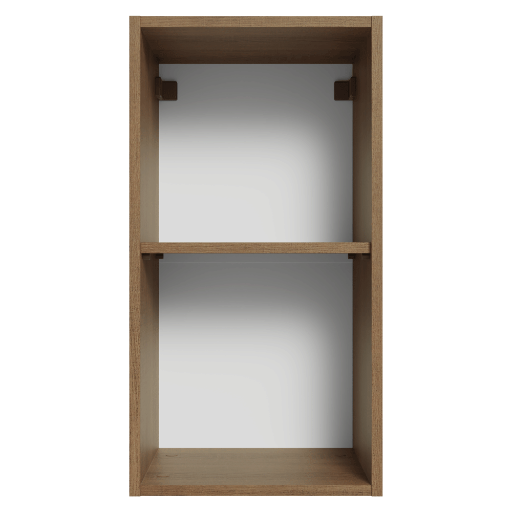 Armário Aéreo 35 cm 1 Porta Rustic/Crema Vik Madesa