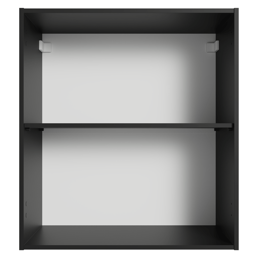 Armário Aéreo 60 cm 1 Porta Preto Nice Madesa