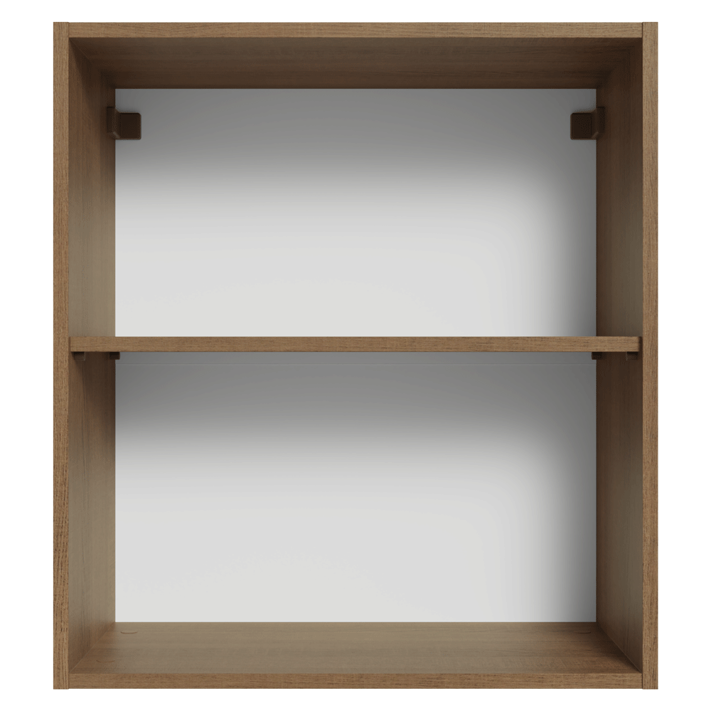 Armário Aéreo 60 cm 1 Porta Rustic/Crema Vik Madesa