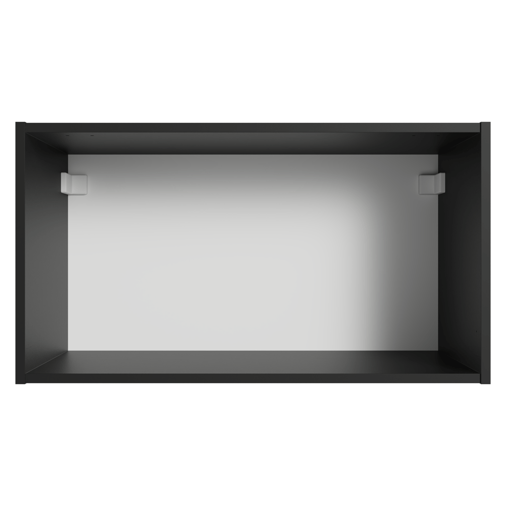 Armário Aéreo 60 cm 1 Porta Basculante Preto Nice Madesa