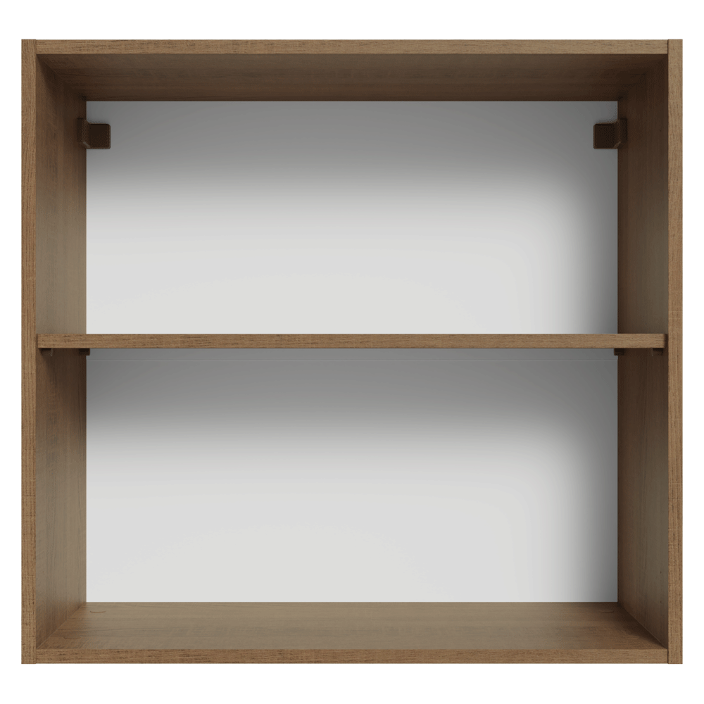 Armário Aéreo 70 cm 2 Portas Rustic/Crema Vik Madesa