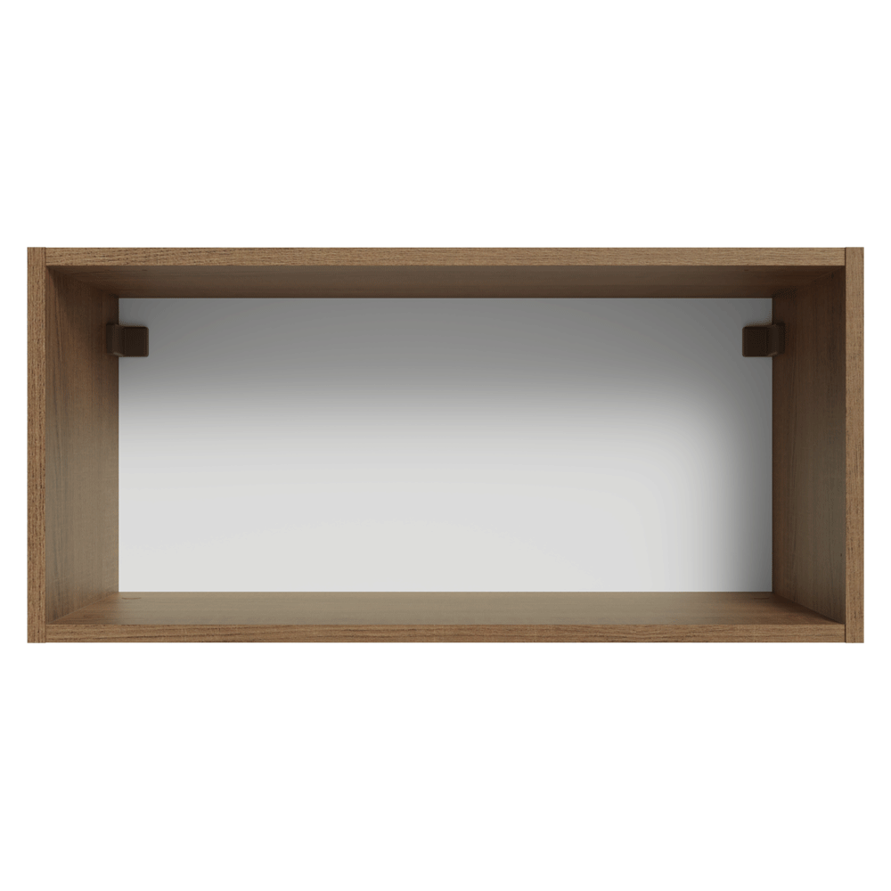 Armário Aéreo 70 cm 1 Porta Basculante Rustic/Crema Vik Madesa