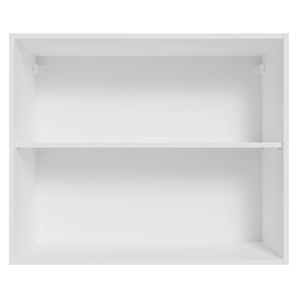 Armário Aéreo 80 cm 2 Portas Branco/Crema Vik Madesa