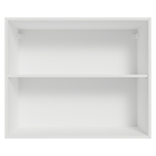 Armário Aéreo 80 cm 2 Portas Branco/Crema Vik Madesa