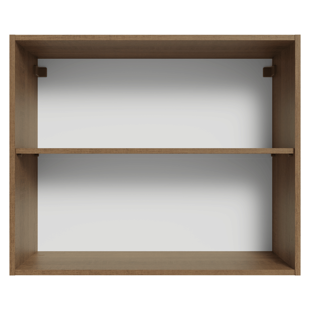 Armário Aéreo 80 cm 2 Portas Rustic/Crema Vik Madesa