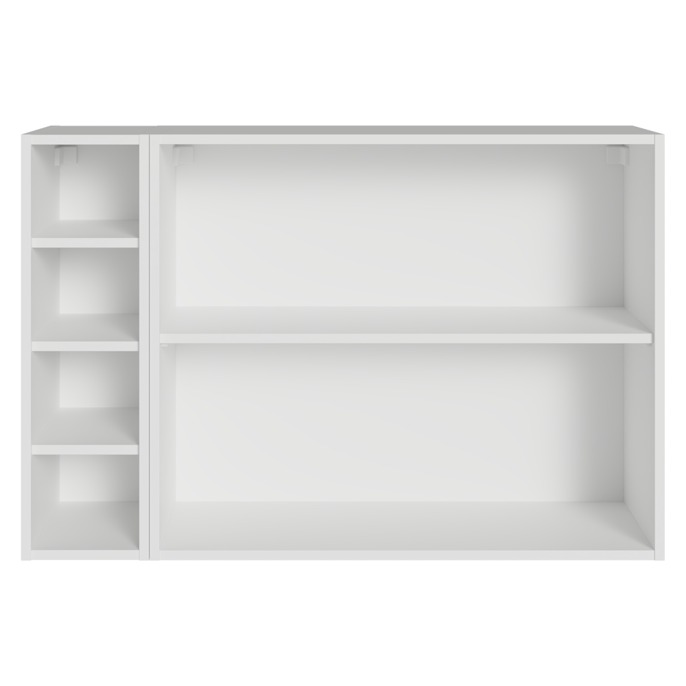 Buffet Aparador com Adega 100cm 2 Portas Branco/Verde Vik Madesa 16