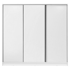 Guarda-Roupa Casal 100% MDF 3 Portas de Correr Branco Royale Madesa