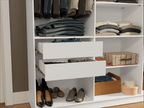 Guarda-Roupa Closet 4 Gavetas 180 cm Branco Venus Madesa