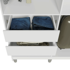 Guarda-Roupa Closet com Pés 4 Gavetas 216cm Branco Venus Madesa
