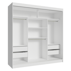 Guarda-Roupa Casal 3 Portas de Correr Branco Reno Madesa