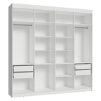 Guarda-Roupa Closet 4 Gavetas 216 cm Branco Venus Madesa