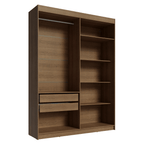 Guarda-Roupa Closet 2 Gavetas 121 cm Rustic Venus Madesa