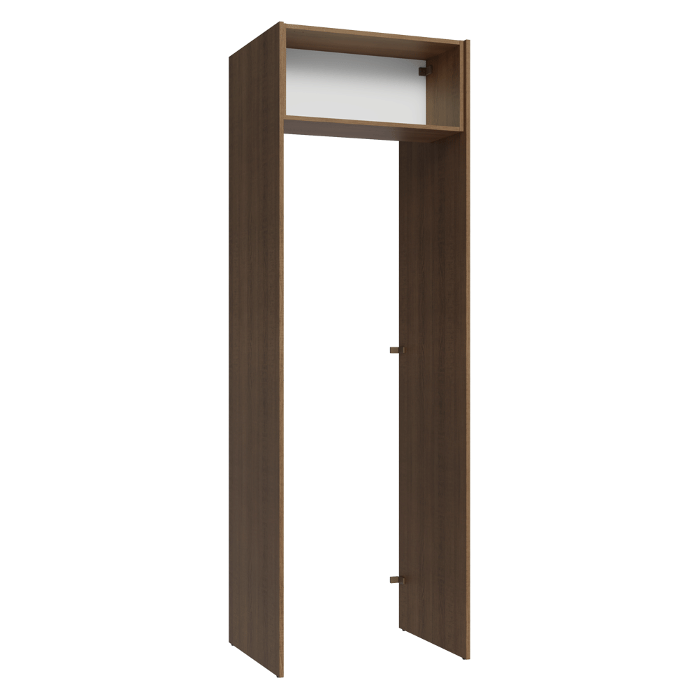 Porta-Geladeira 73 cm 1 Porta Basculante Rustic/Branco Agata Madesa