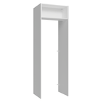 Porta-Geladeira 73 cm 1 Porta Basculante Branco/Rustic Glamy Madesa