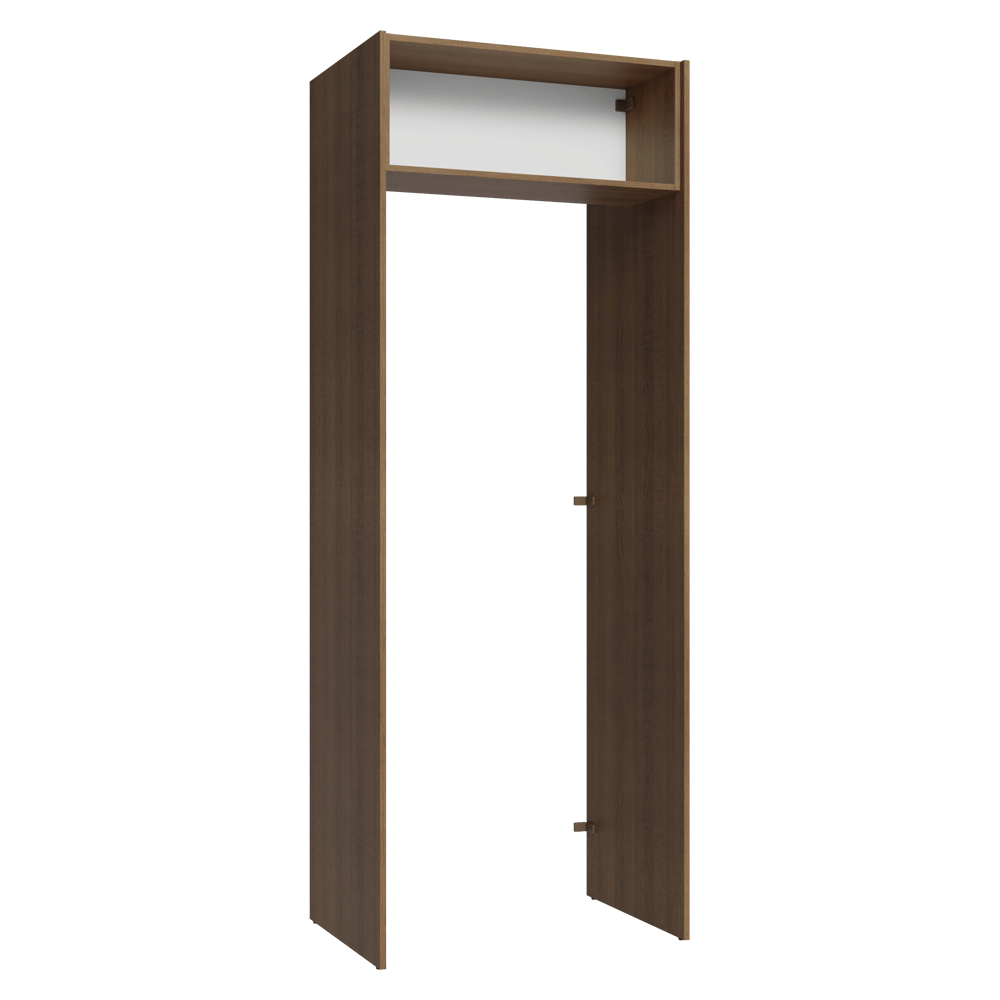 Porta-Geladeira 83 cm 1 Porta Basculante Rustic/Branco Vik Madesa