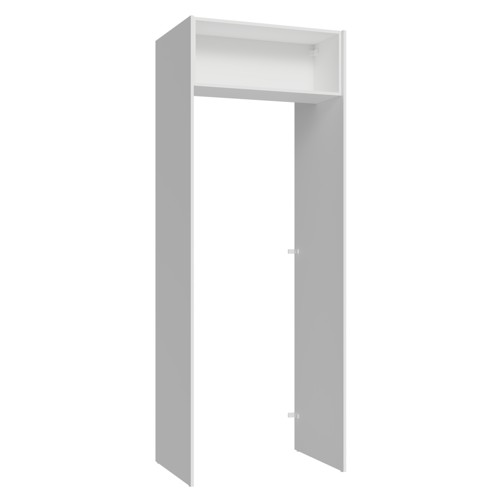Porta-Geladeira 83 cm 1 Porta Basculante Branco Veludo Lux Madesa