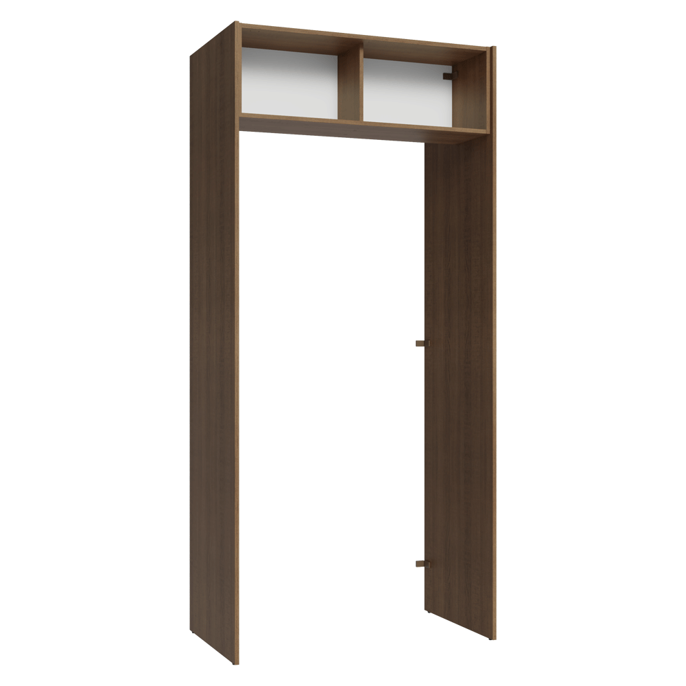 Porta-Geladeira 103 cm 1 Porta Basculante Rustic/Crema Agata Madesa