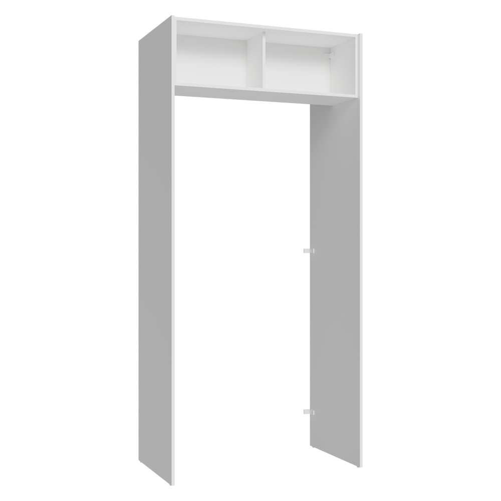 Porta-Geladeira 103 cm 1 Porta Basculante Branco Veludo Lux Madesa