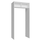 Porta-Geladeira 103 cm 1 Porta Basculante Branco Veludo Lux Madesa