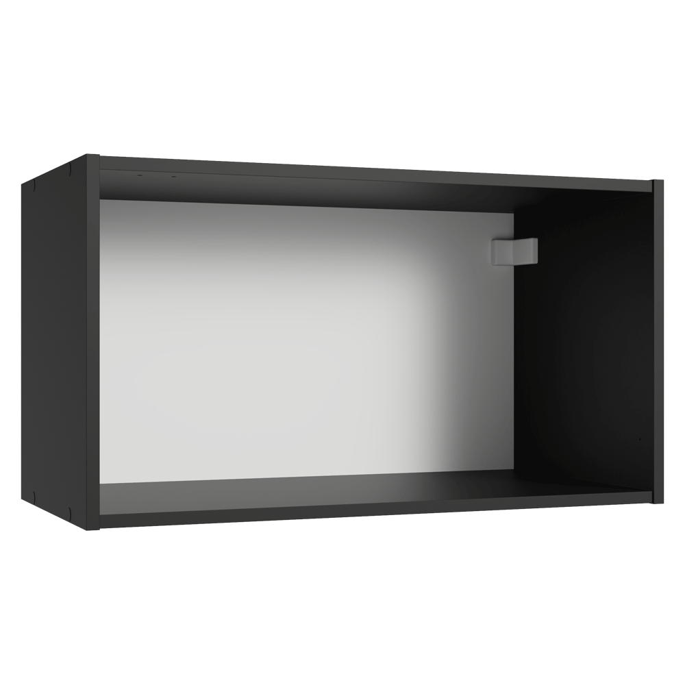 Armário Aéreo 60 cm 1 Porta Basculante Preto Nice Madesa