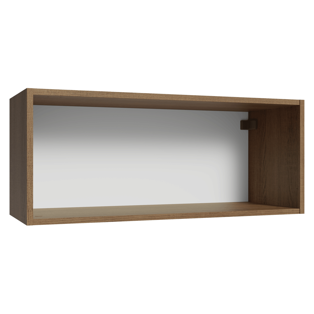 Armário Aéreo 80 cm 1 Porta Basculante Rustic/Crema Vik Madesa