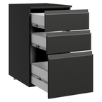 Balcão de Cozinha 40 cm 3 Gavetas Suspenso Preto Nice Madesa